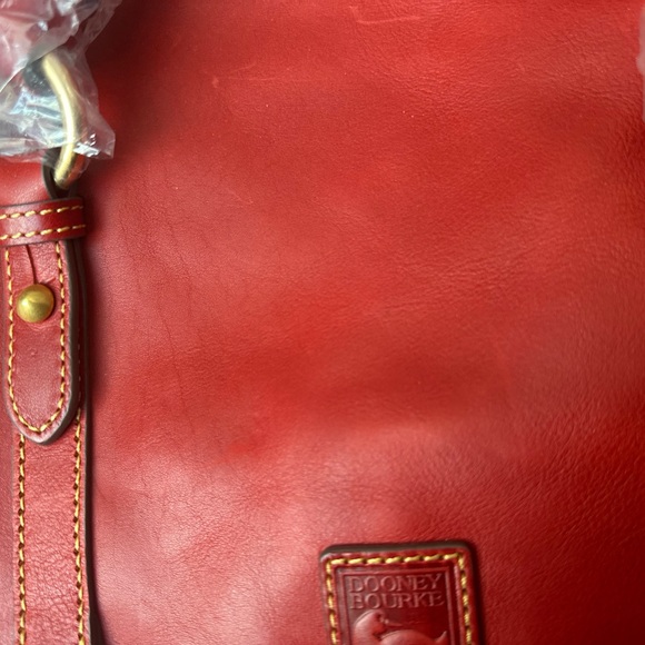 NWT Dooney and Bourke Red Florentine Satchel - Picture 15 of 15